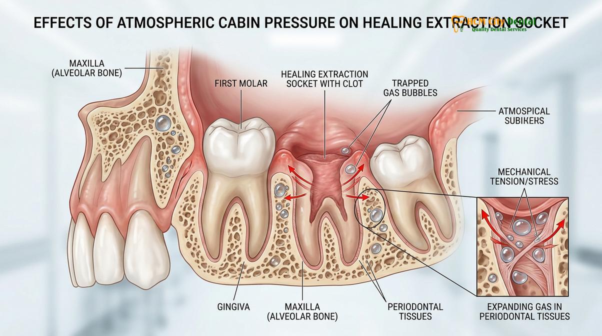 Clinical illustration of Flying After Tooth Extraction Safety Rules