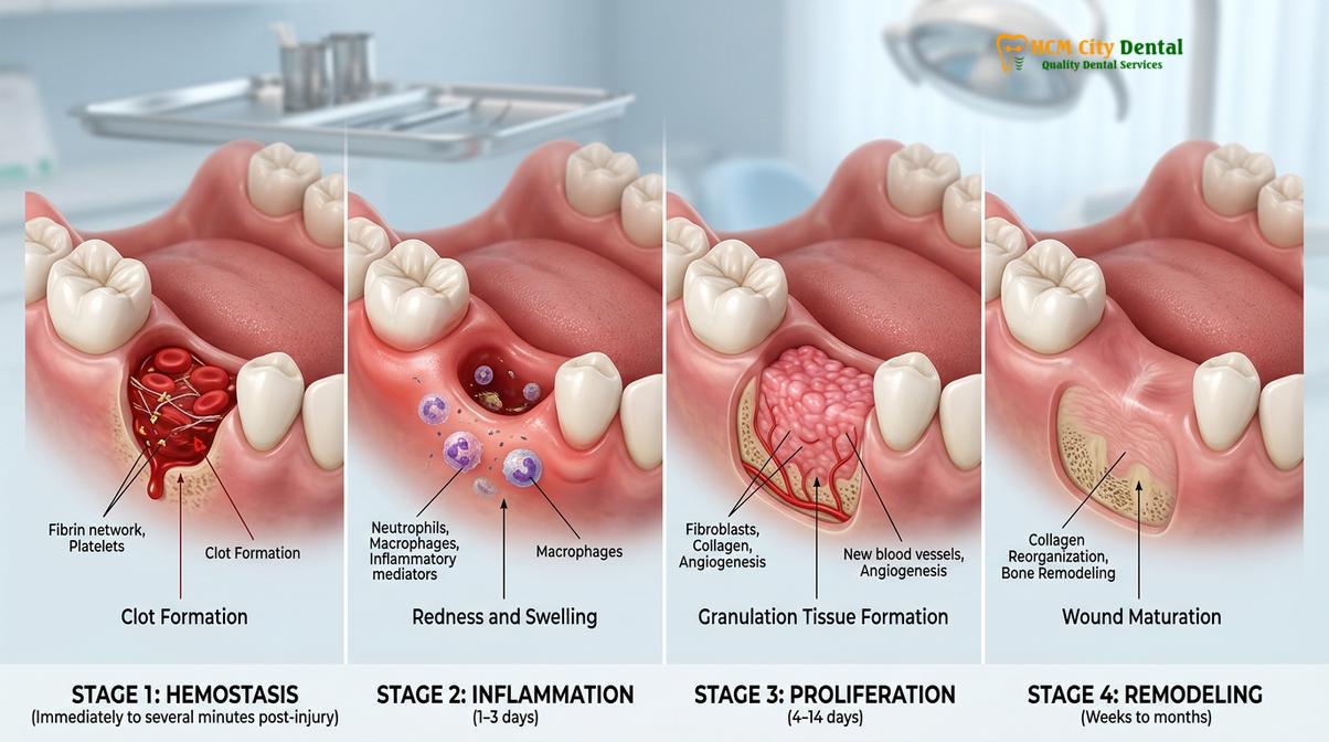 Clinical photography related to foods to eat after wisdom teeth removal