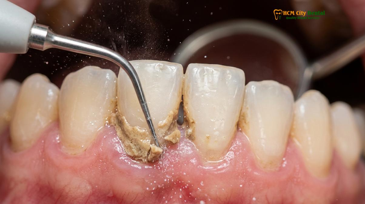 Clinical photography related to full mouth debridement heavy tartar