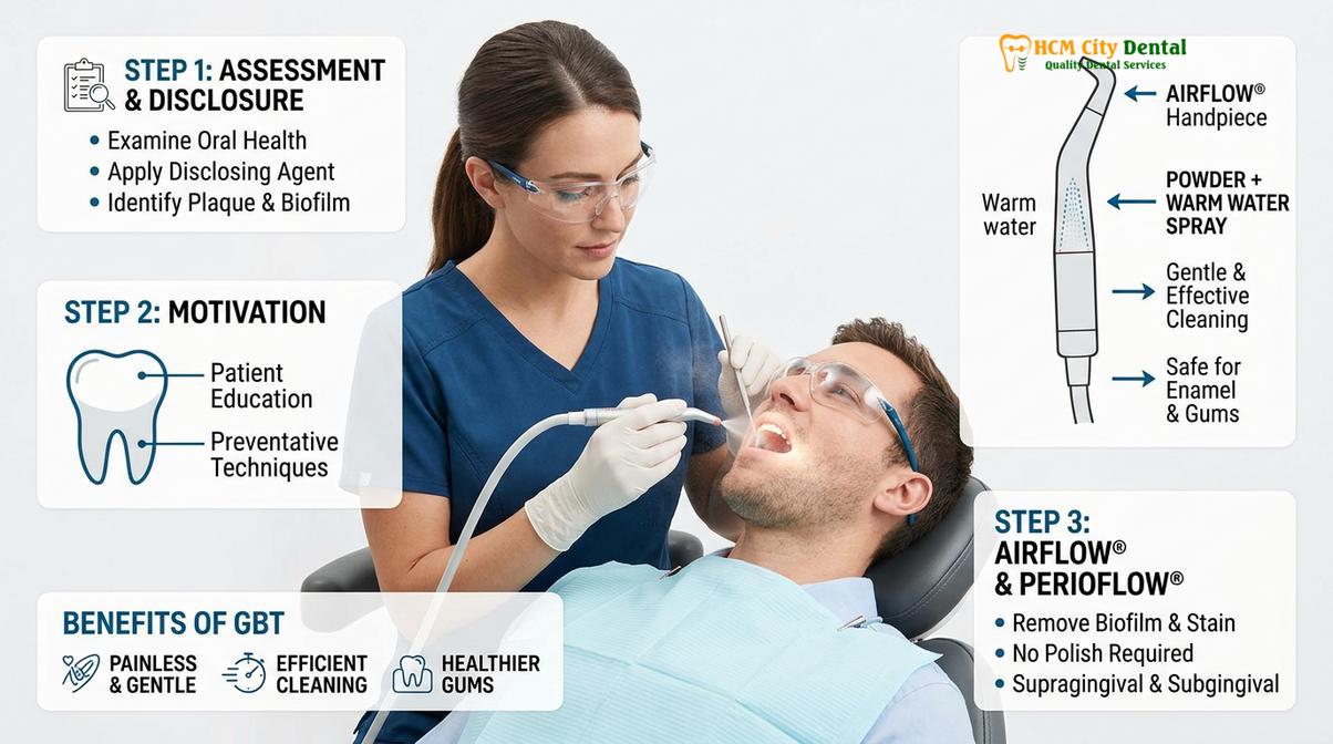 Summary diagram of full mouth debridement heavy tartar