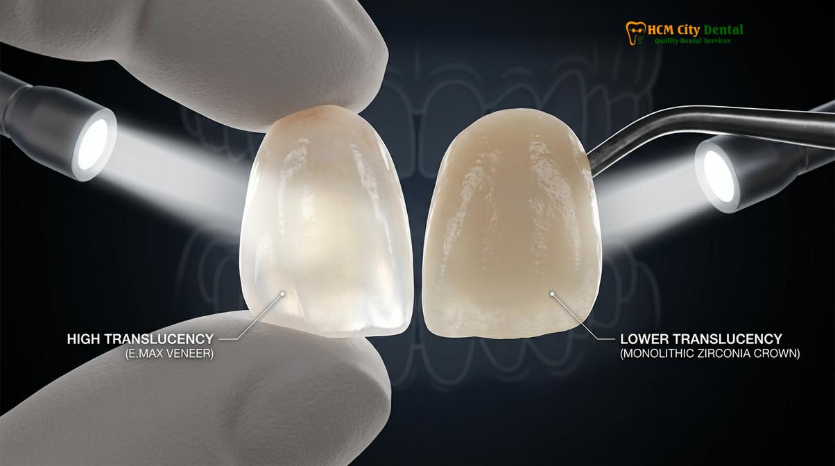 Clinical photography related to combining implants and veneers