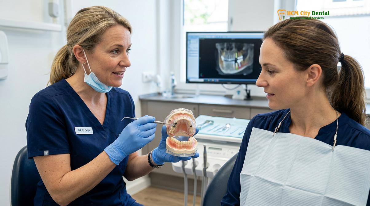 Visual description of full mouth reconstruction