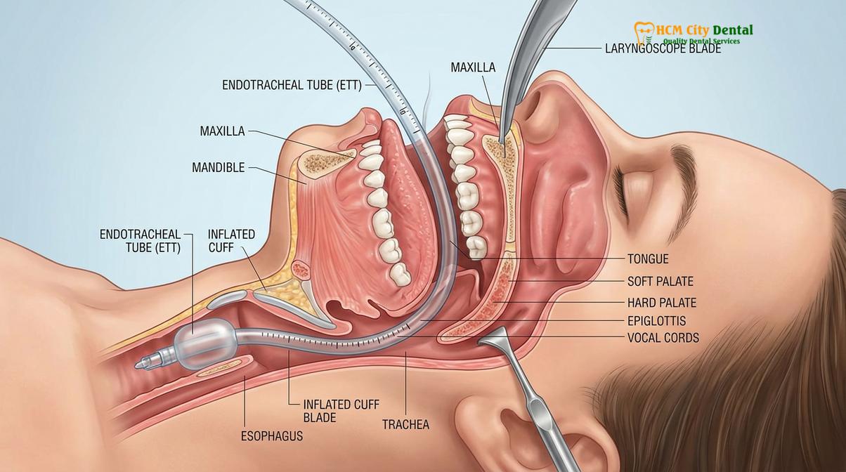 Clinical photography related to general anesthesia dental