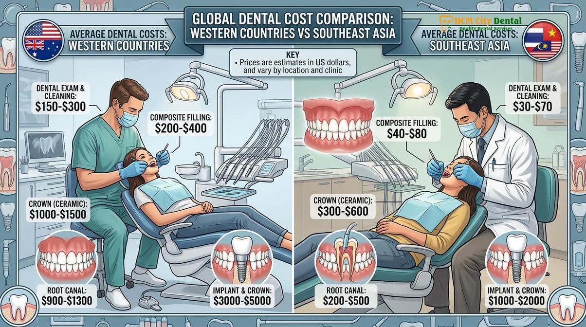 Visual description of General Dentistry Price List Vietnam Transparent Guide