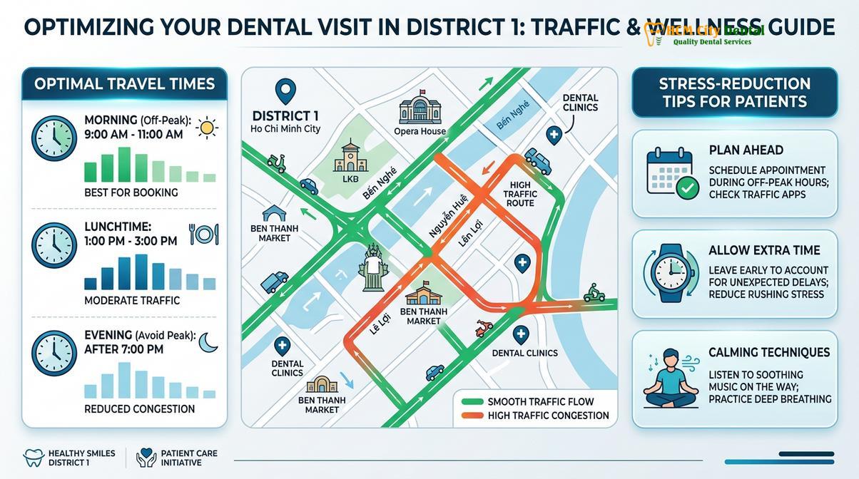 Visual illustration of getting around Saigon dental tourist Grab app