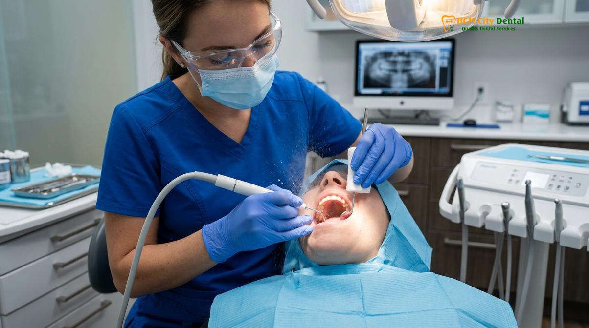 Visual description of gingival hyperplasia treatment