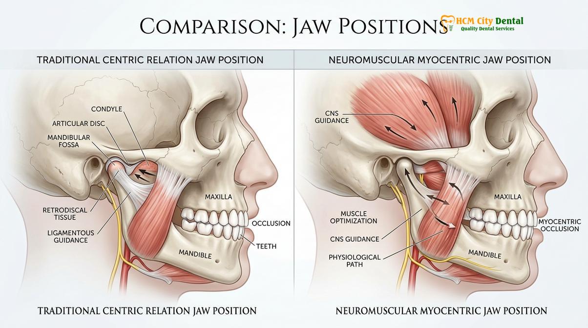 Visual illustration of Gneuromuscular Dentistry HCMC