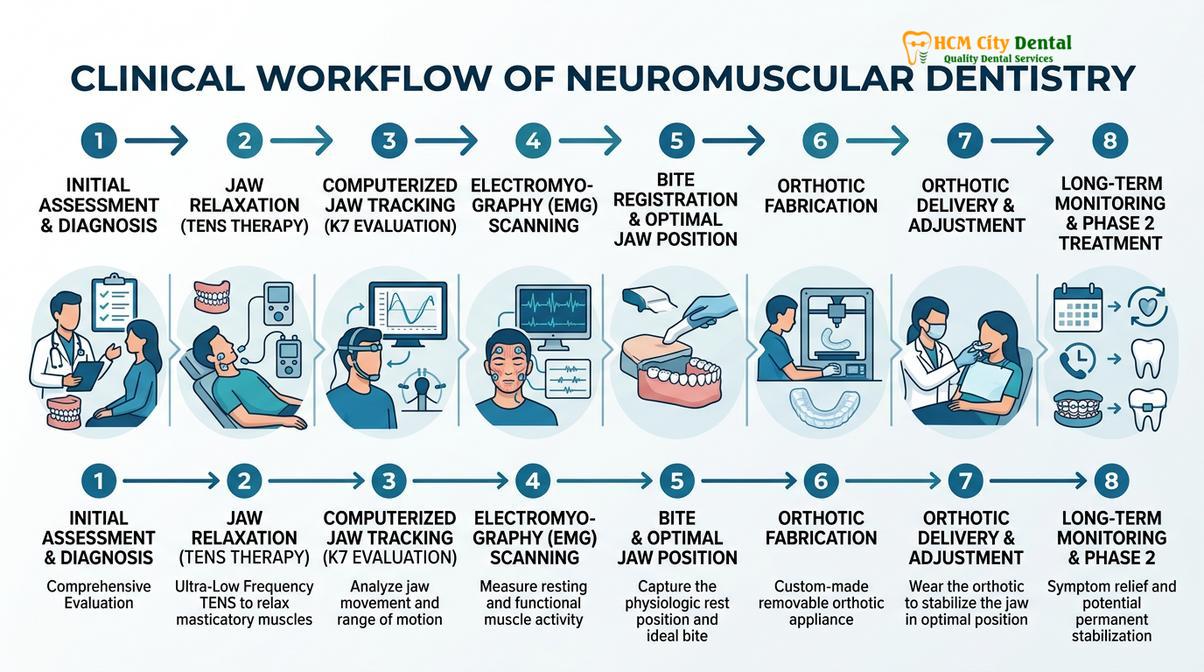 Visual illustration of Gneuromuscular Dentistry HCMC