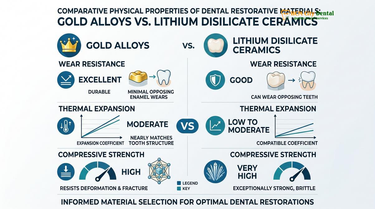 Summary diagram of gold inlay back teeth