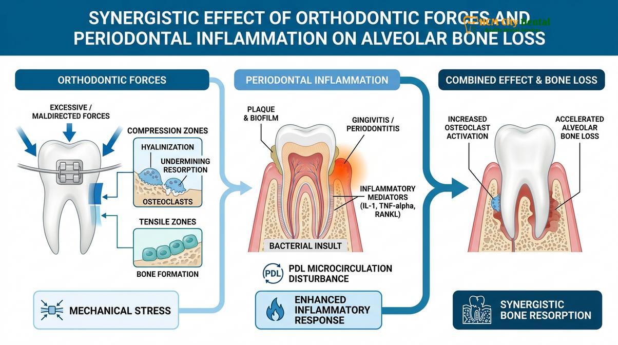 Summary diagram of gum disease braces
