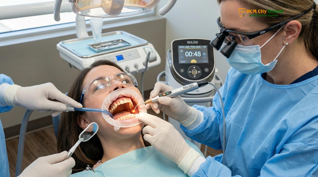Visual description of gum disease treatment cost Vietnam