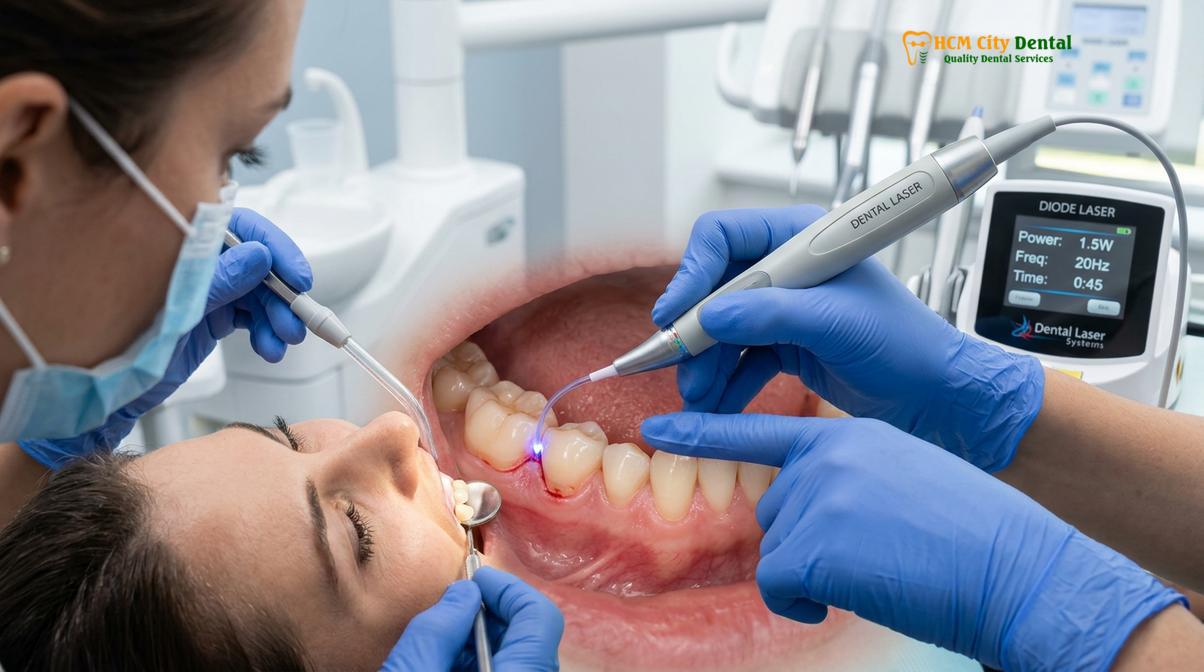 Clinical photography related to gum treatment dental tourism
