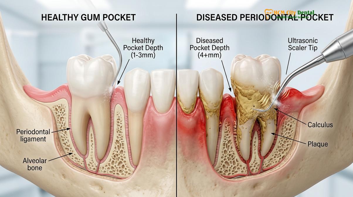 Clinical photography related to gum treatment sedation