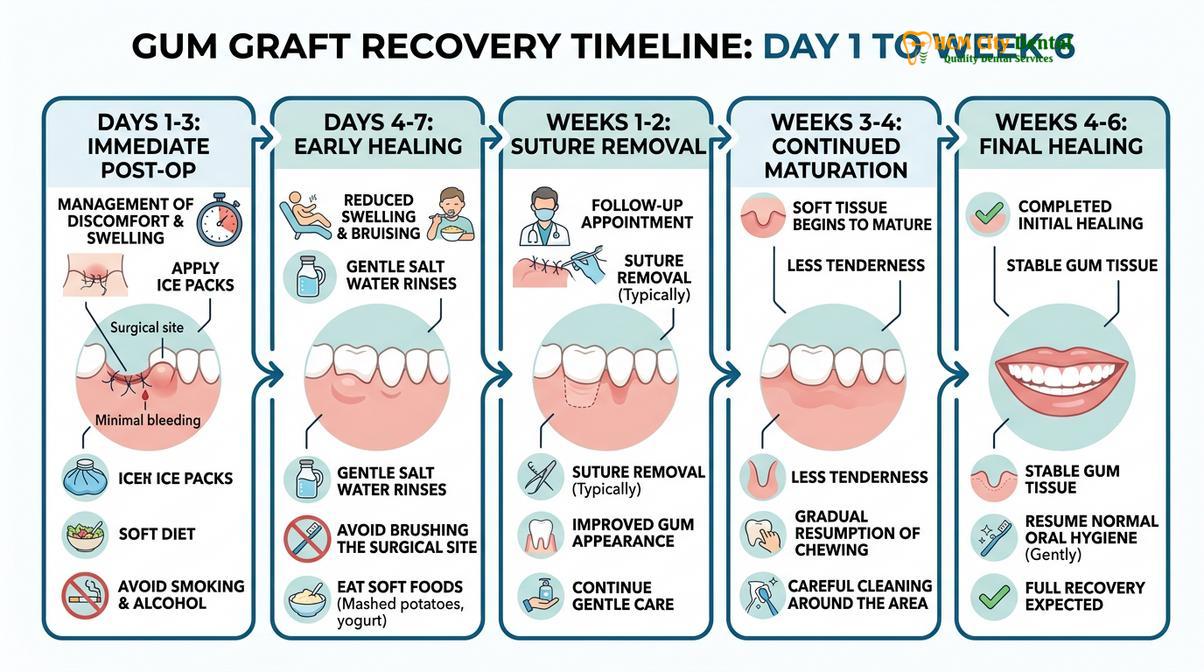 Visual illustration of gum graft cost Vietnam
