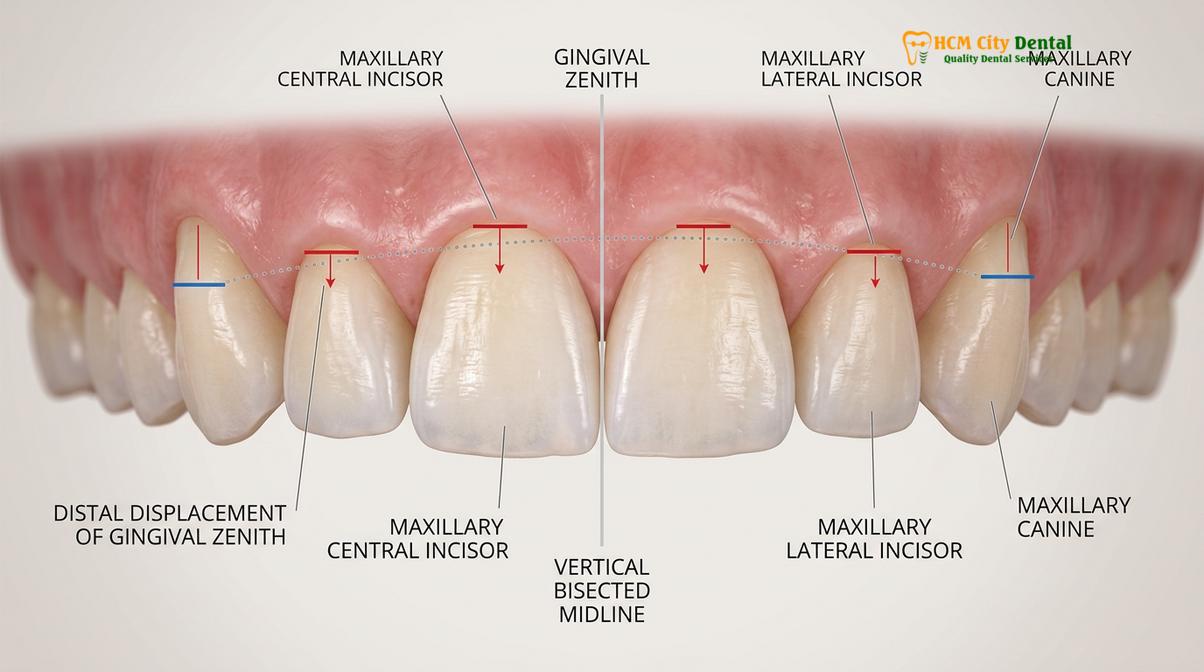 Clinical photography related to Gum Zenith Points