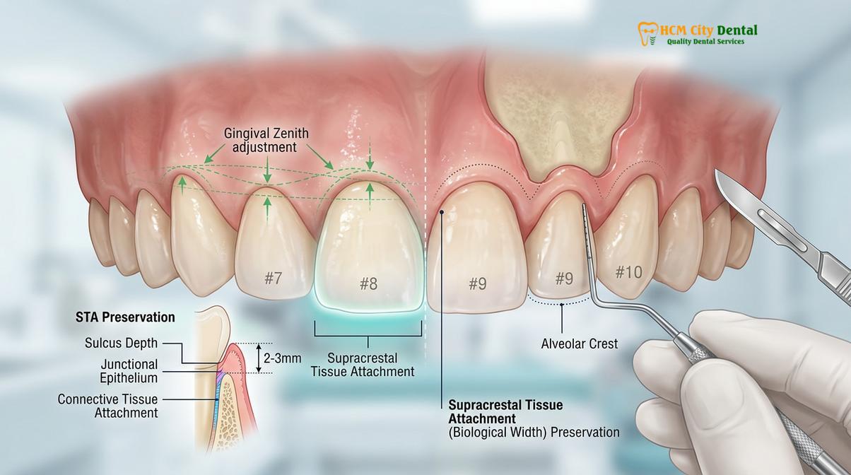 Clinical photography related to Gummy Smile Treatment Saigon