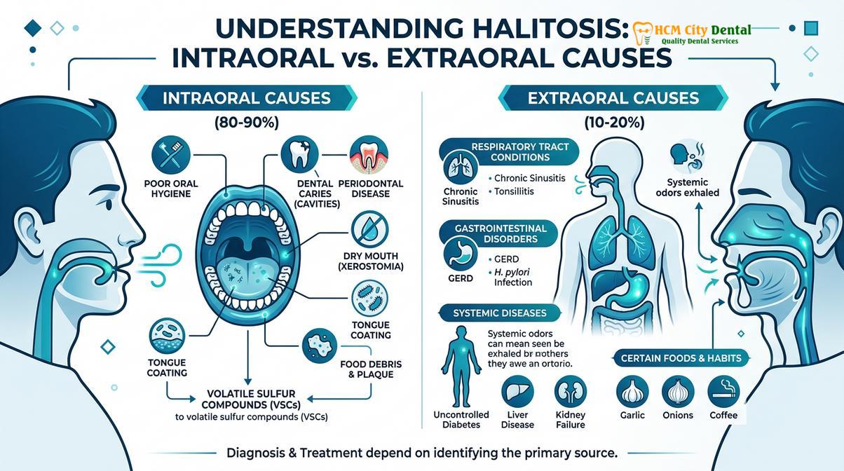 Summary diagram of halitosis