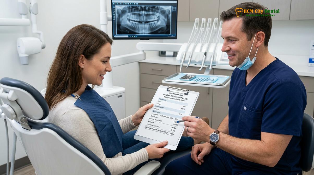 Clinical illustration of hidden costs dental implants