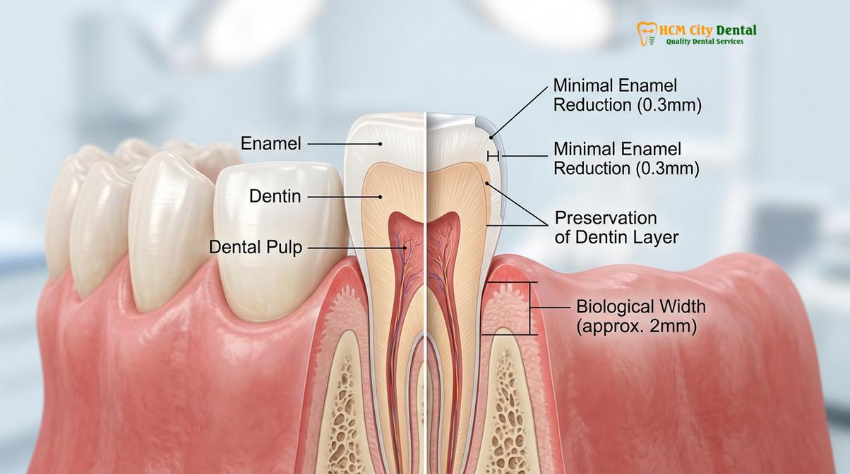Visual description of hidden costs veneers vietnam