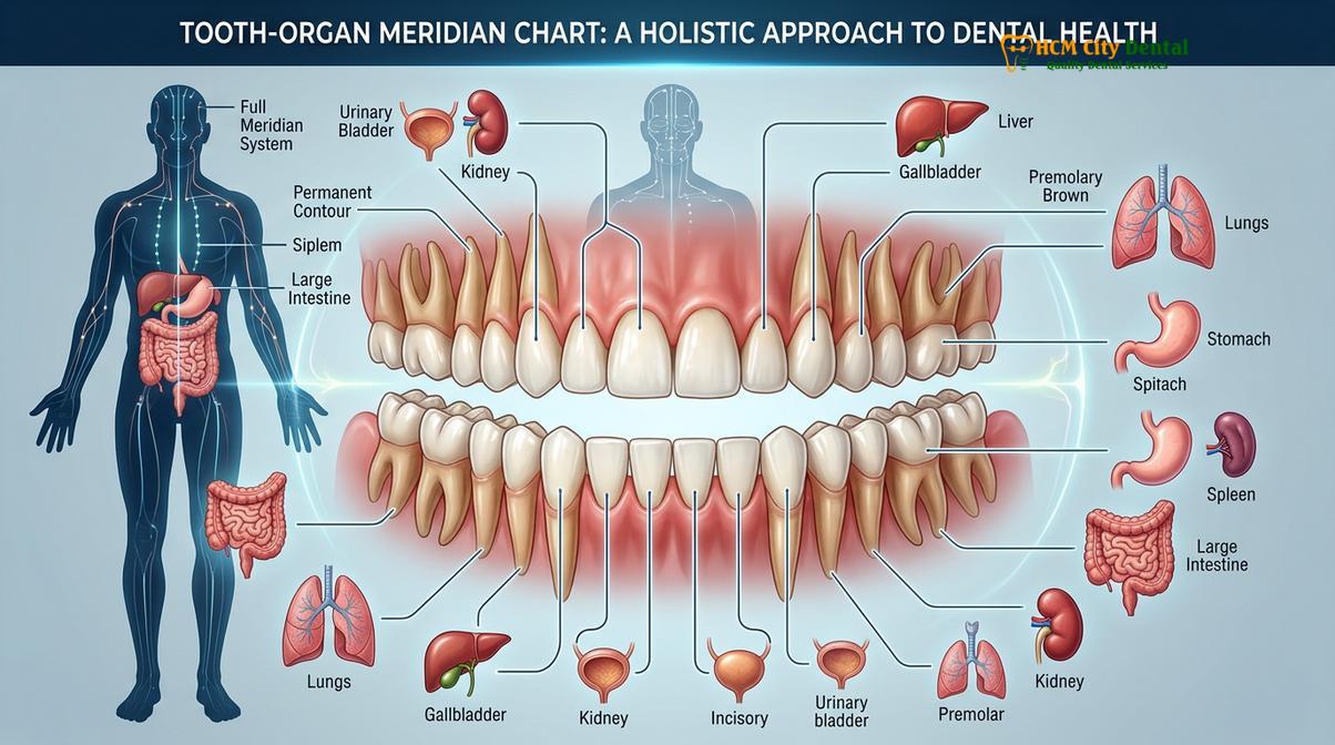Visual illustration of holistic dental tourism Vietnam