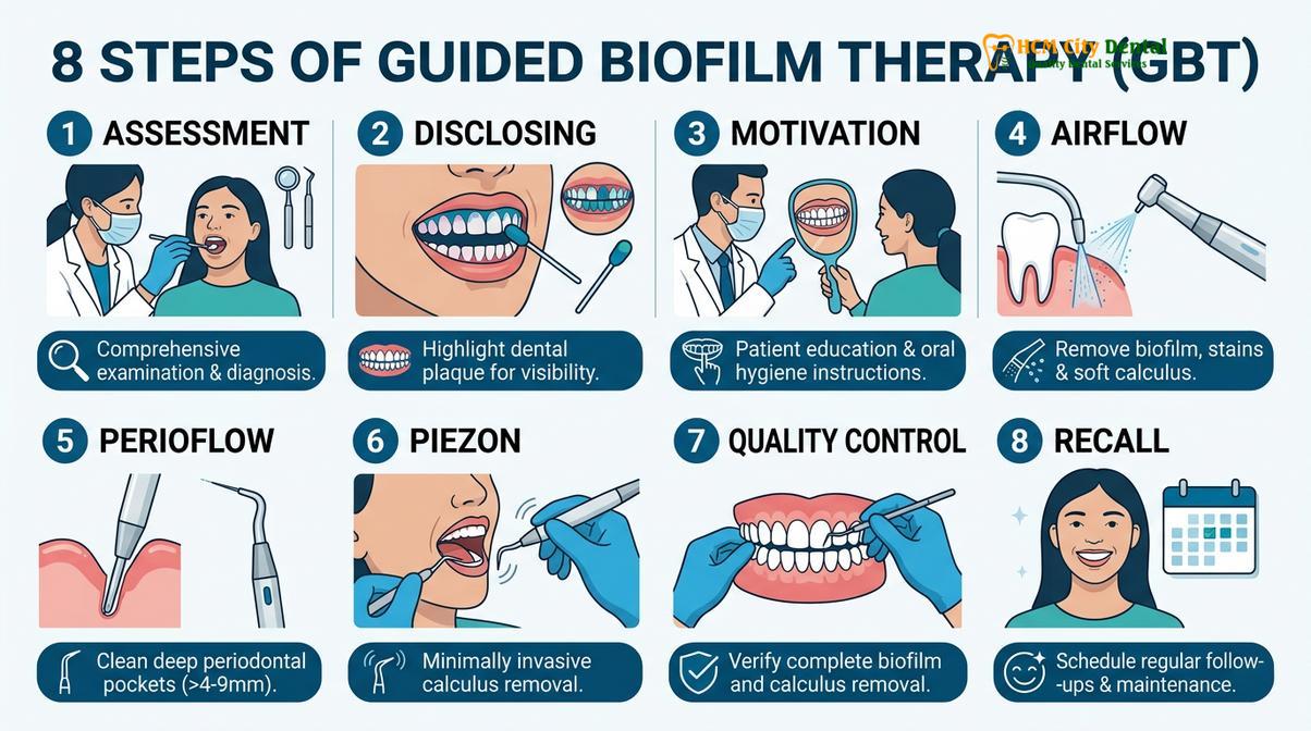 Summary diagram of dental calculus gum recession