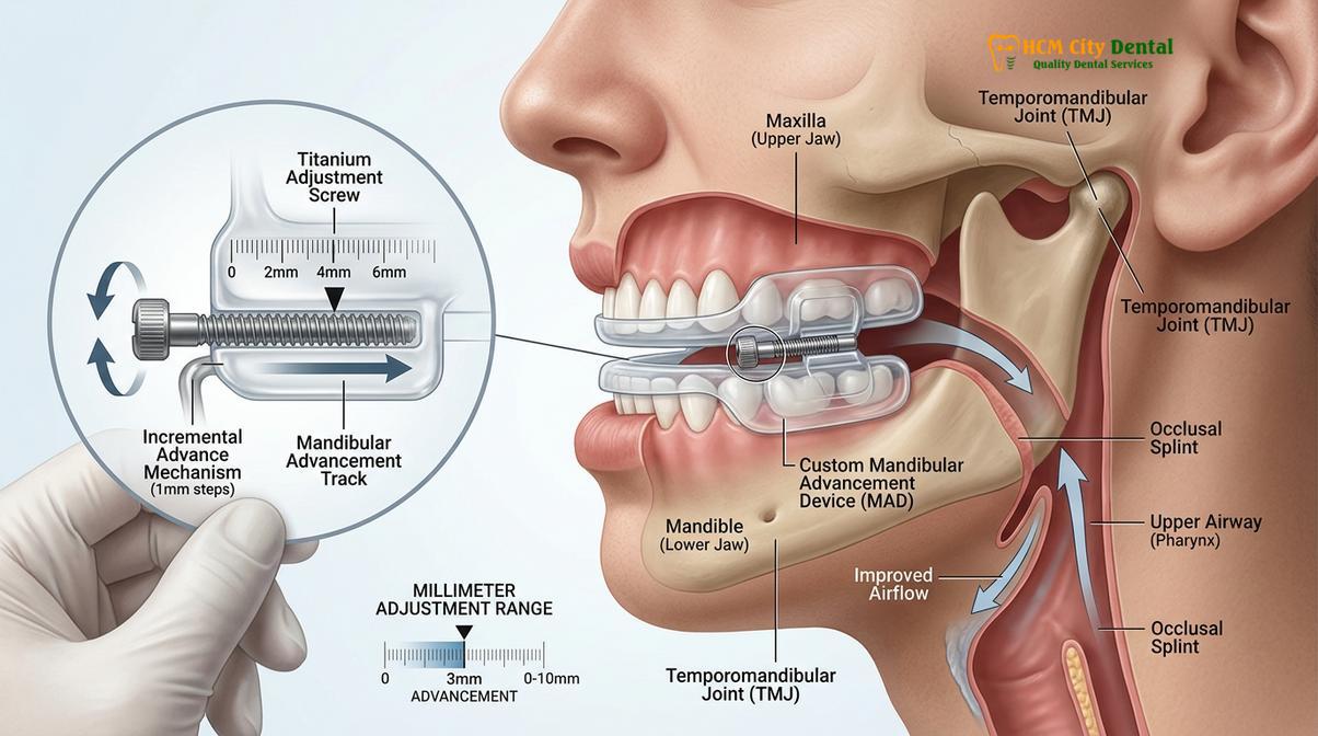 Clinical photography related to titration process sleep apnea
