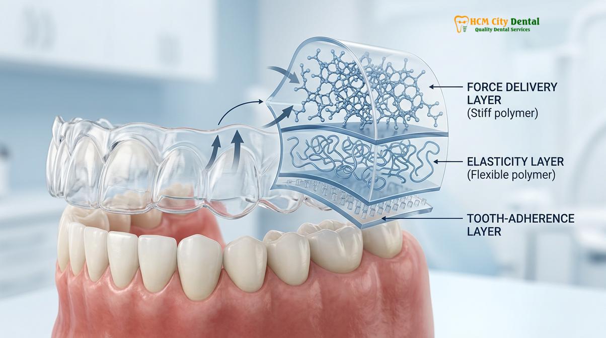 Clinical illustration of How Invisalign Moves Teeth SmartTrack