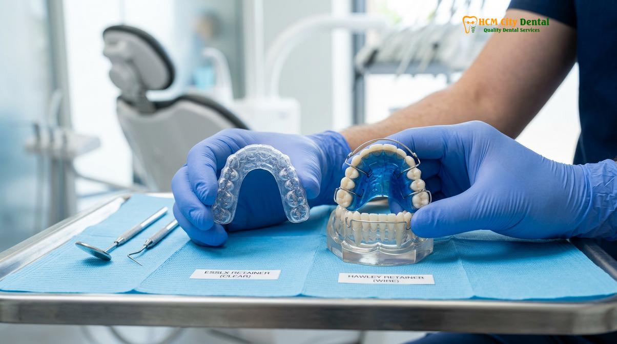 Visual illustration of how long to wear retainers after braces