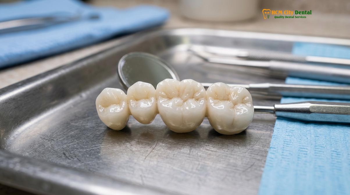 Clinical illustration of how much does a dental bridge cost