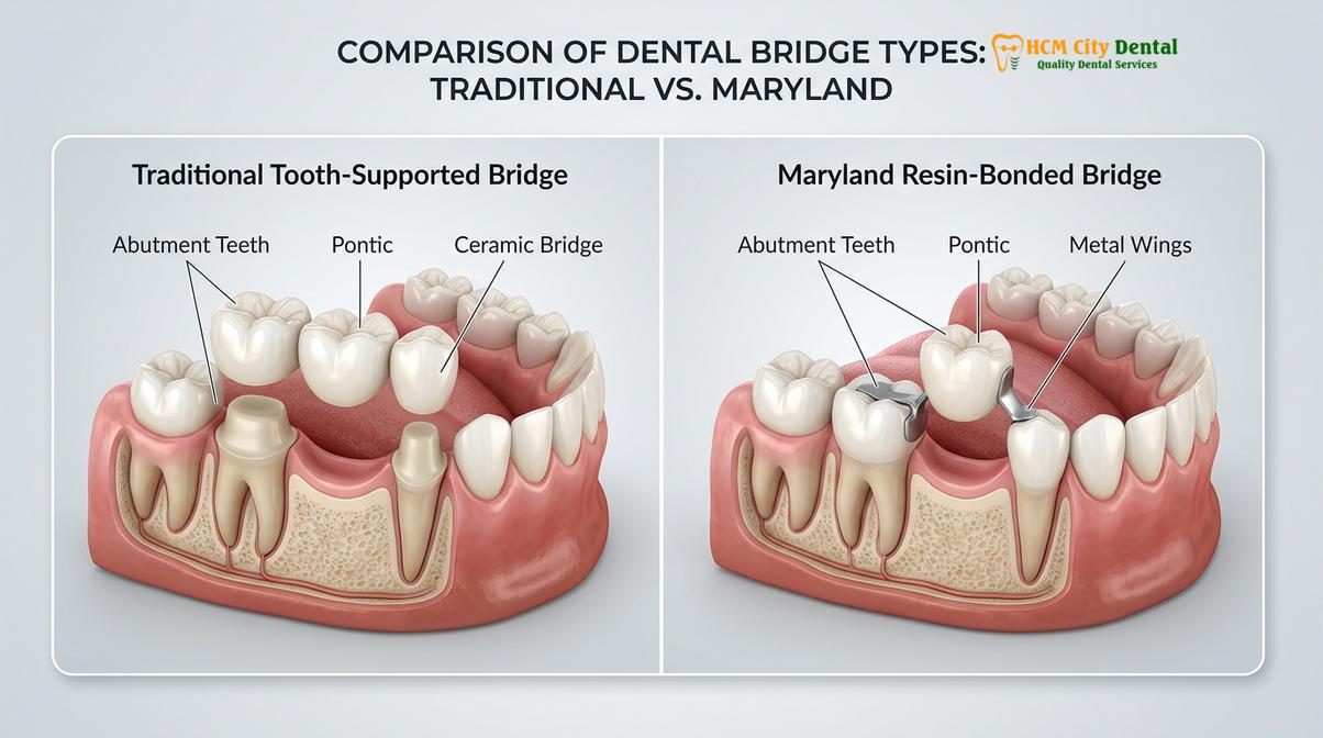 Clinical photography related to how much does a dental bridge cost