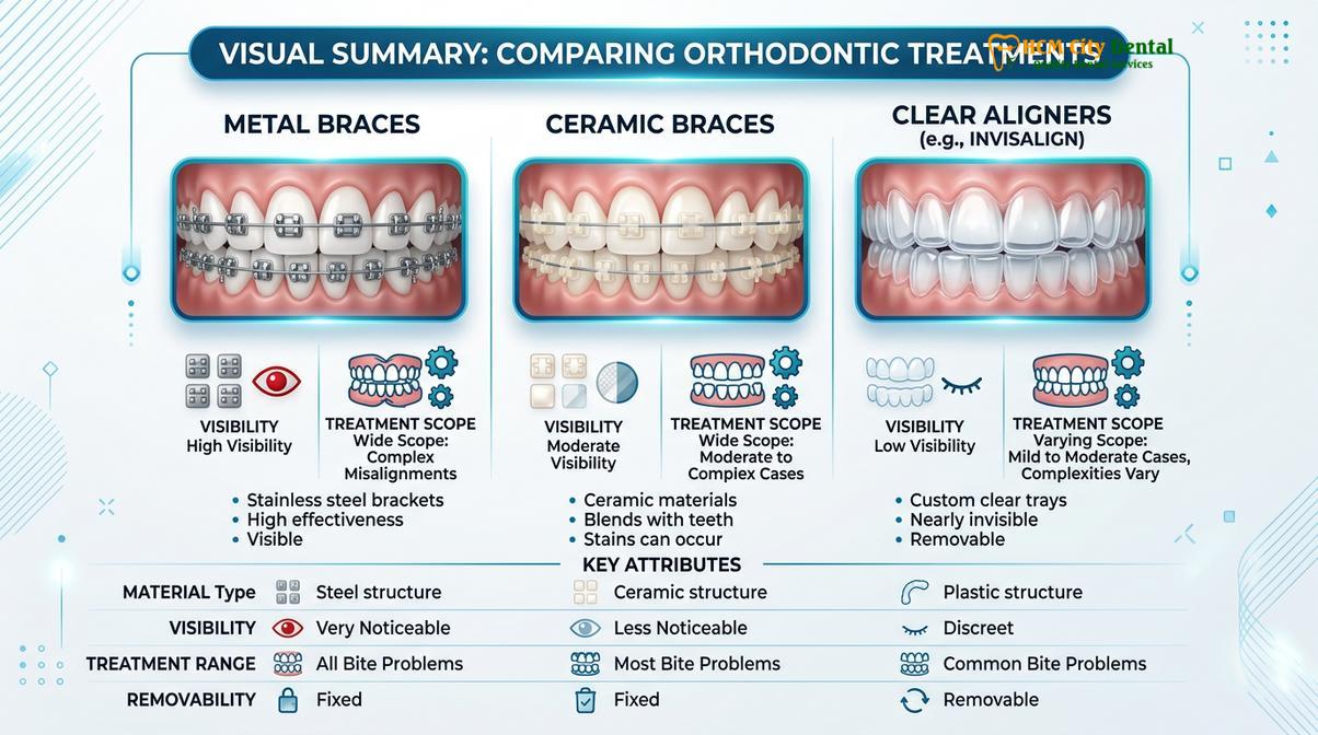 Visual illustration of how much do braces cost