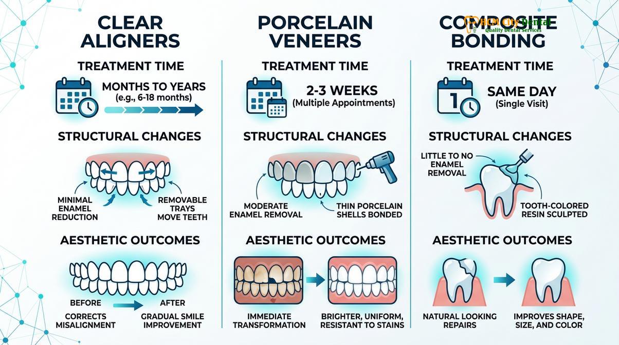 Summary diagram of how to brush teeth correctly