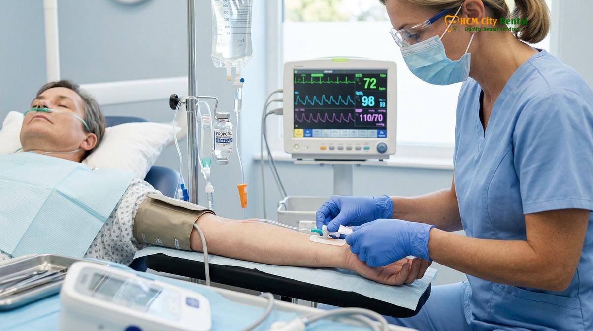 Clinical photography related to find sedation dentist Vietnam