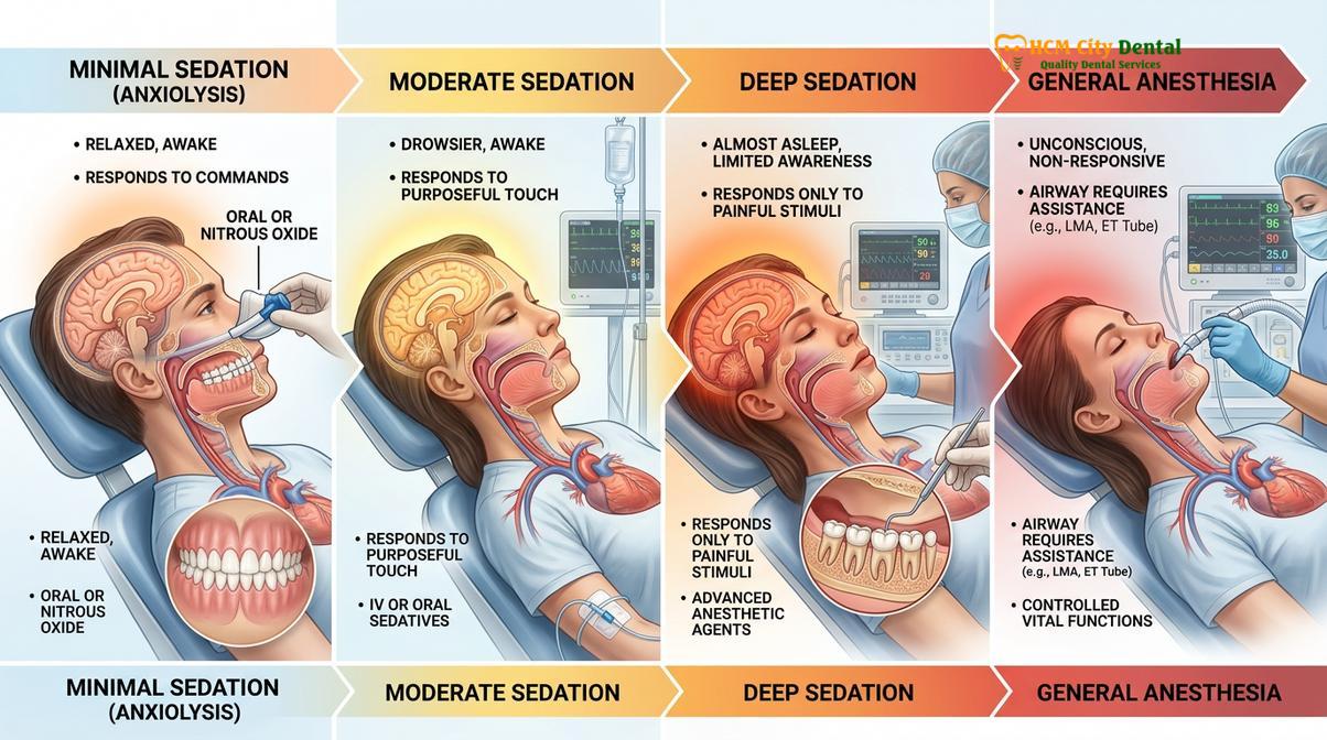 Visual description of find sedation dentist Vietnam