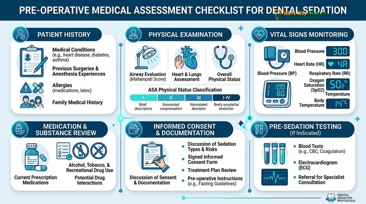Summary diagram of find sedation dentist Vietnam