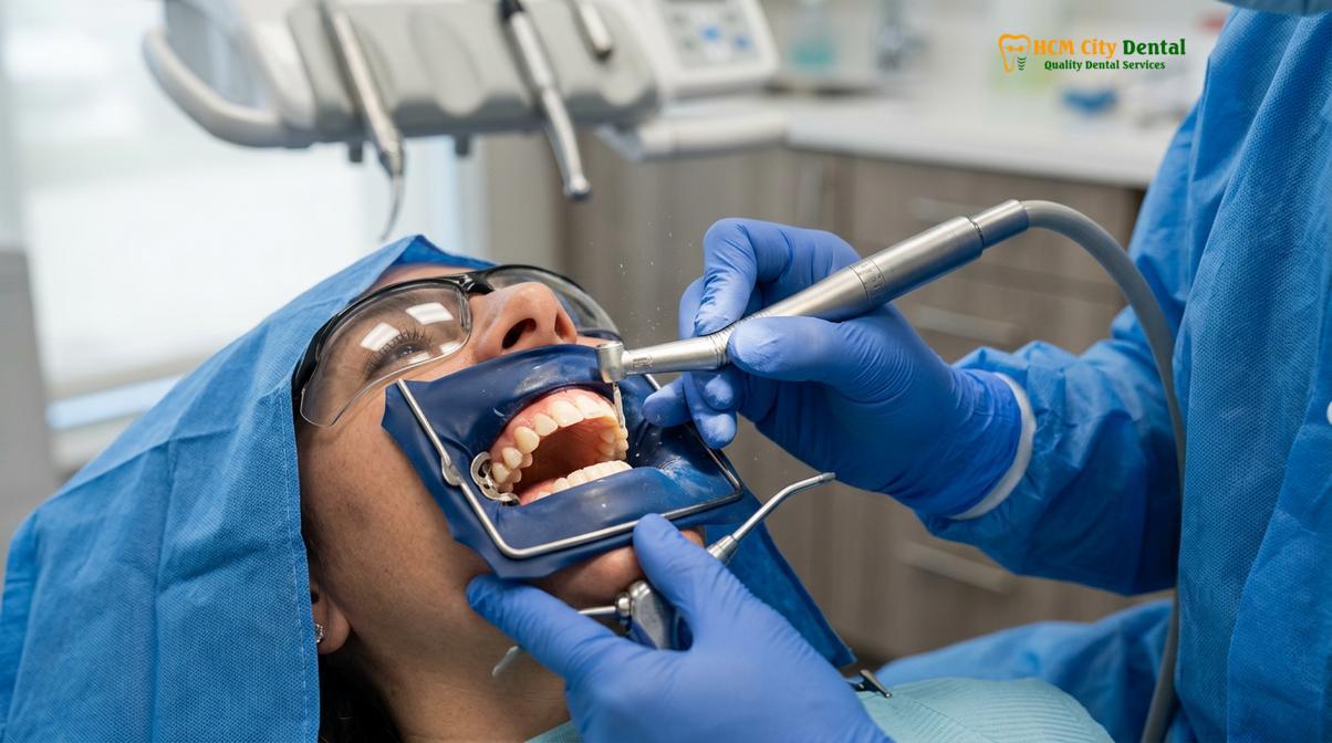 Visual description of how to remove braces from teeth at home