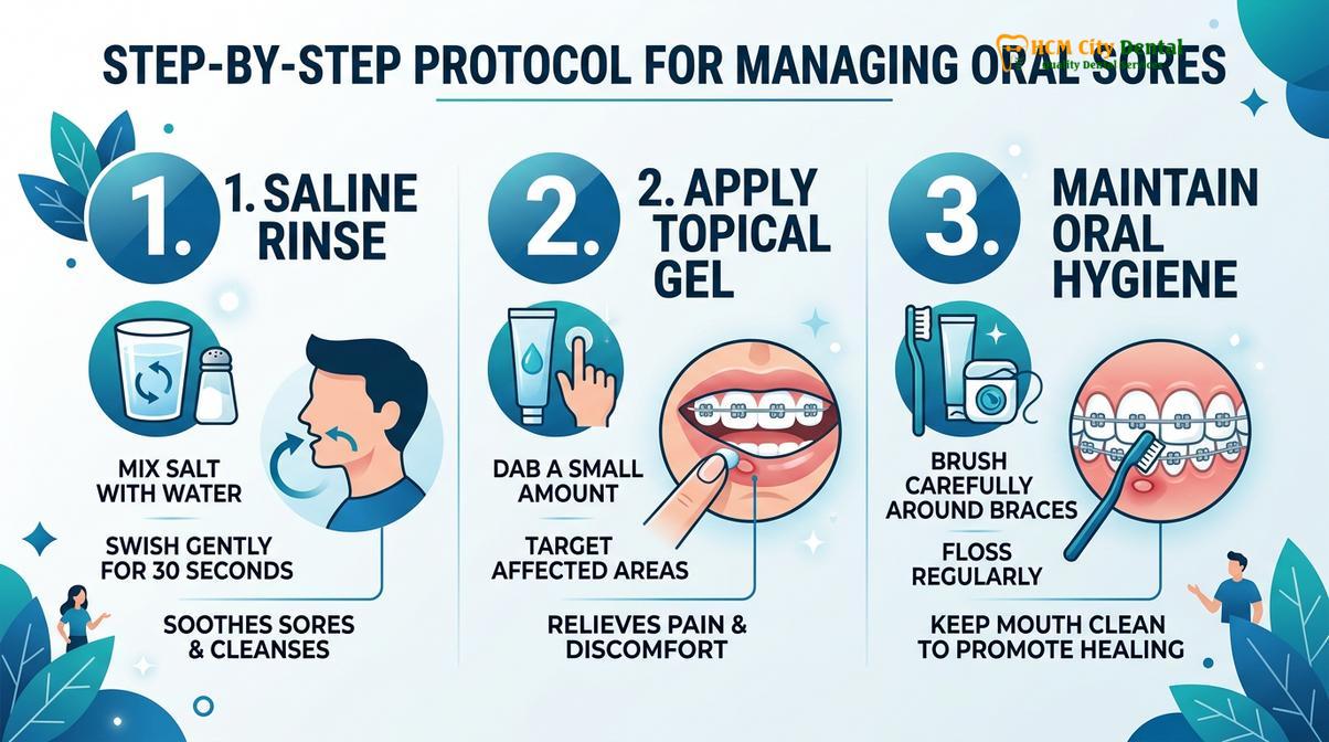 Summary diagram of How to Stop Braces Wire Poking Cheek