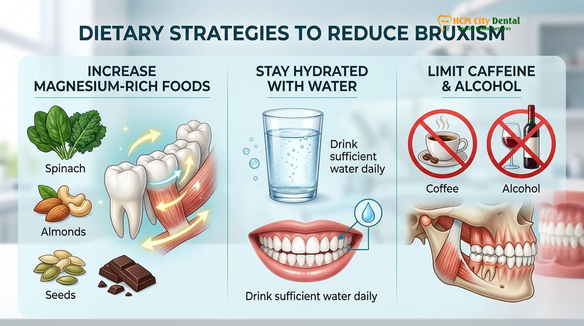 Visual description of how to stop grinding teeth