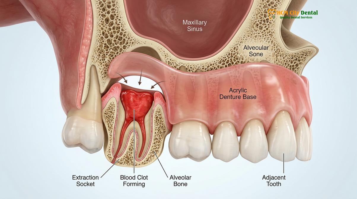 Visual description of Immediate Dentures HCMC