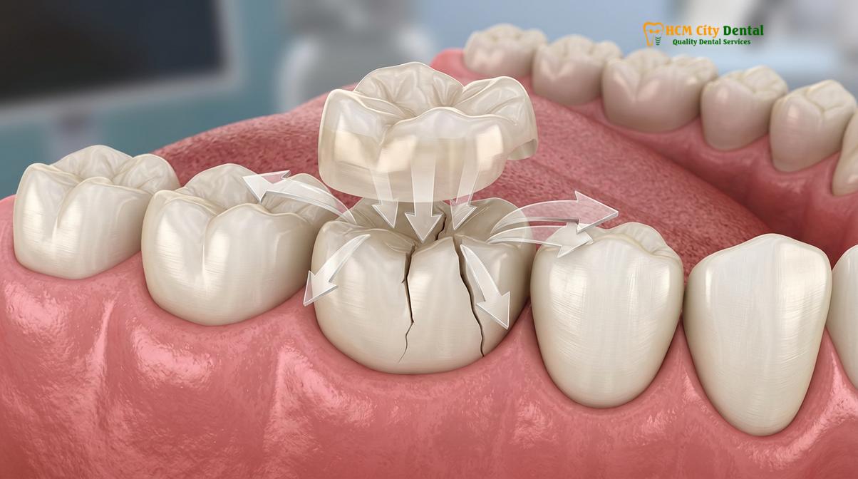 Clinical photography related to cracked tooth inlay onlay