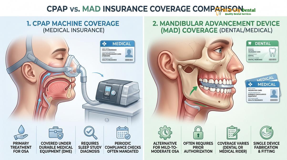 Clinical photography related to sleep apnea insurance coverage