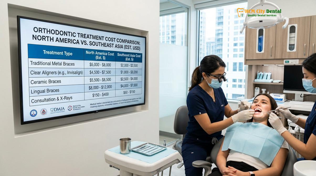 Clinical illustration of Invisalign Cost Vietnam vs Canada