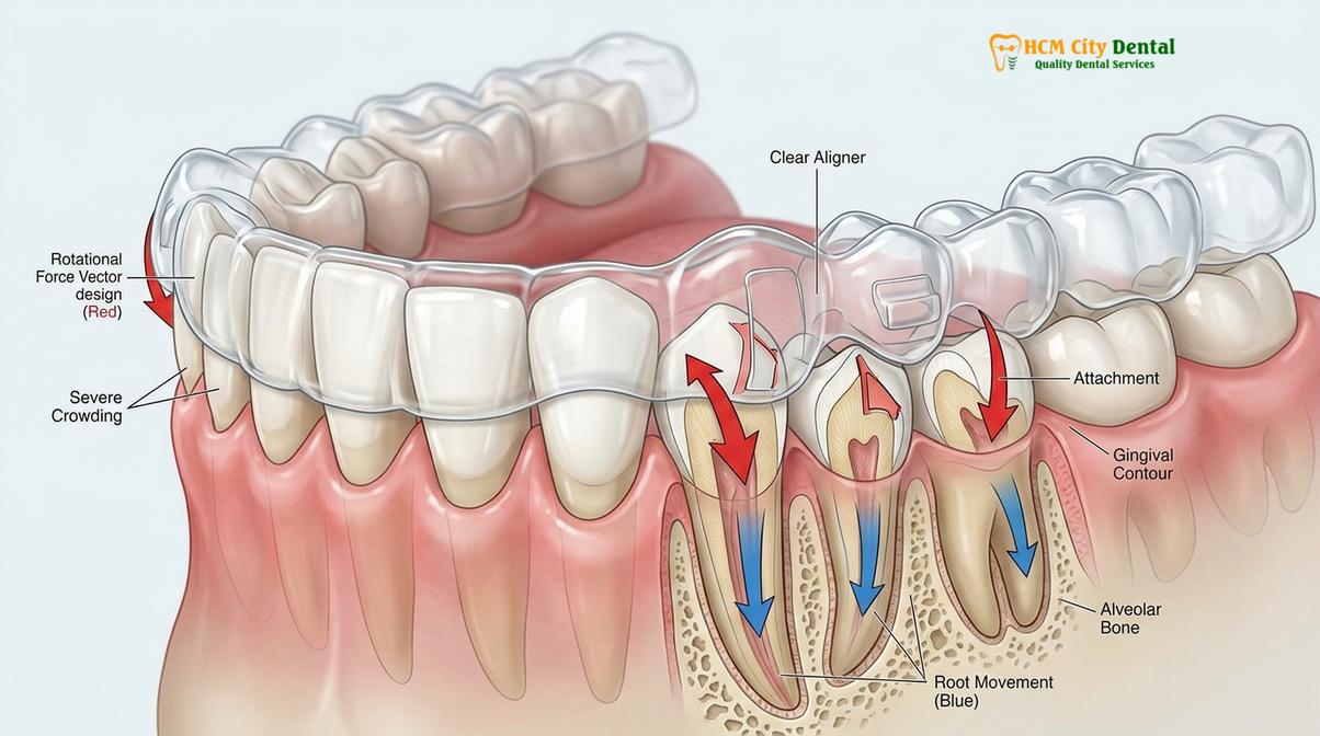Clinical photography related to Invisalign for Crowding and Gaps