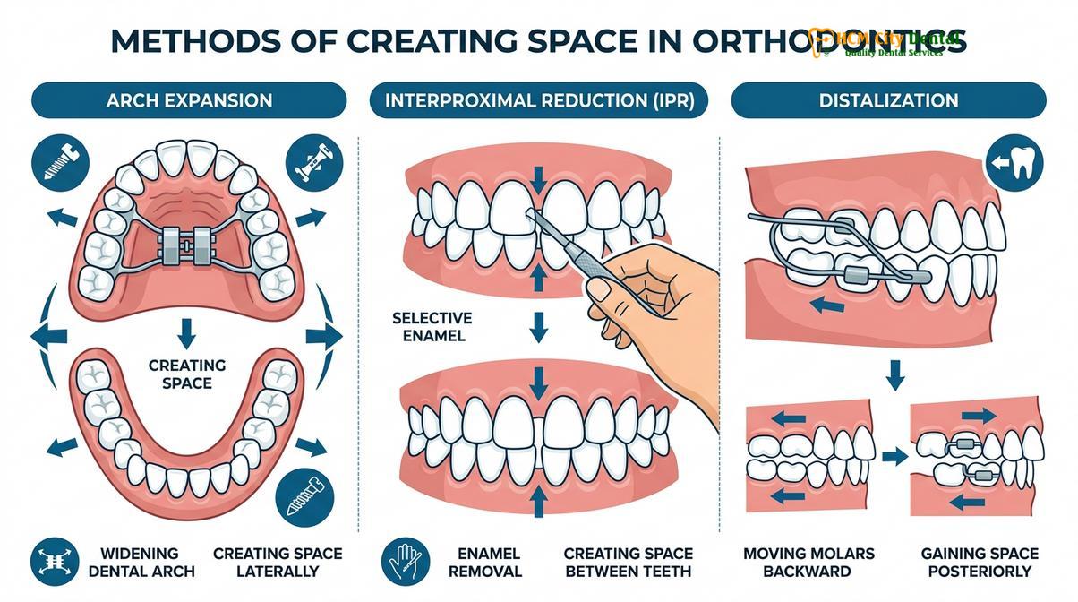 Summary diagram of Invisalign for Crowding and Gaps