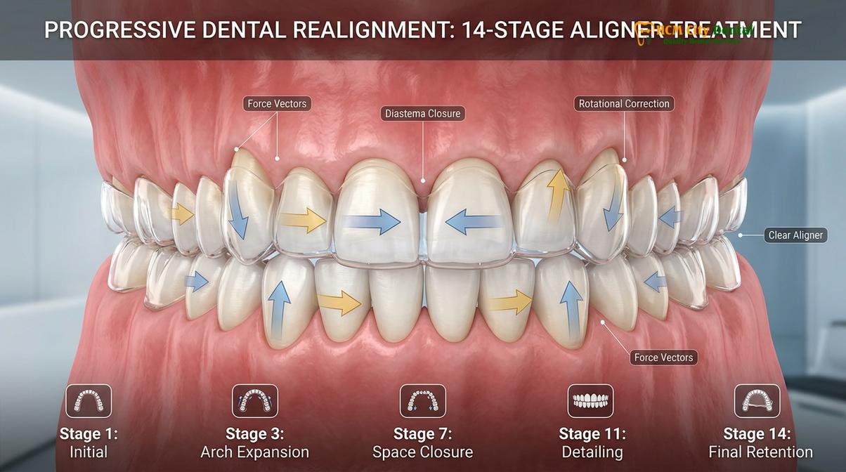 Visual description of Invisalign Go vs Lite vs Comprehensive