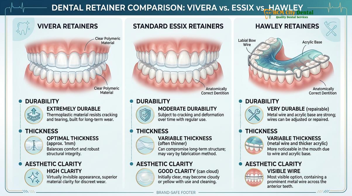 Visual description of Invisalign Vivera Retainers After Treatment