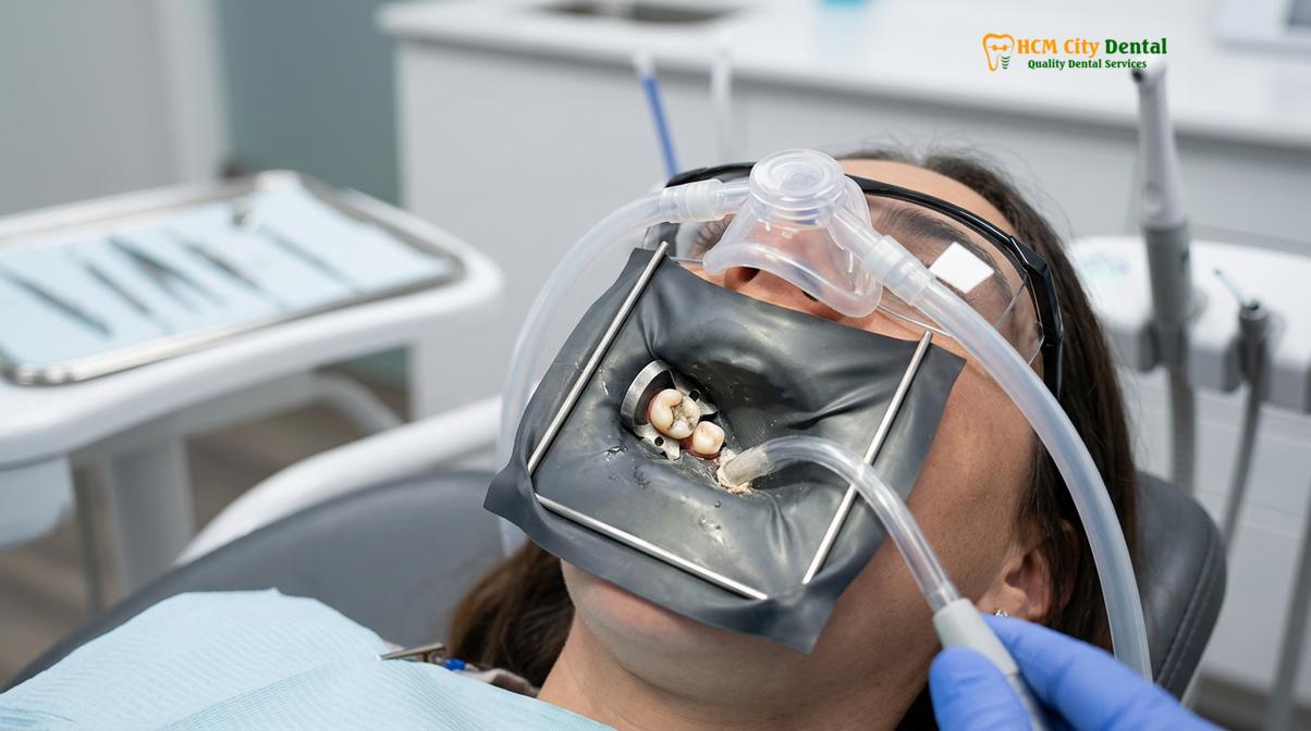 Visual illustration of amalgam fillings mercury toxicity
