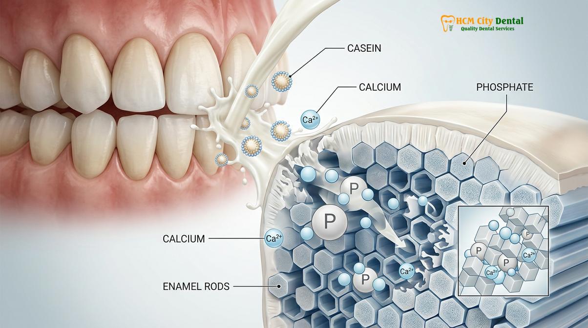 Clinical illustration of is milk bad for your teeth