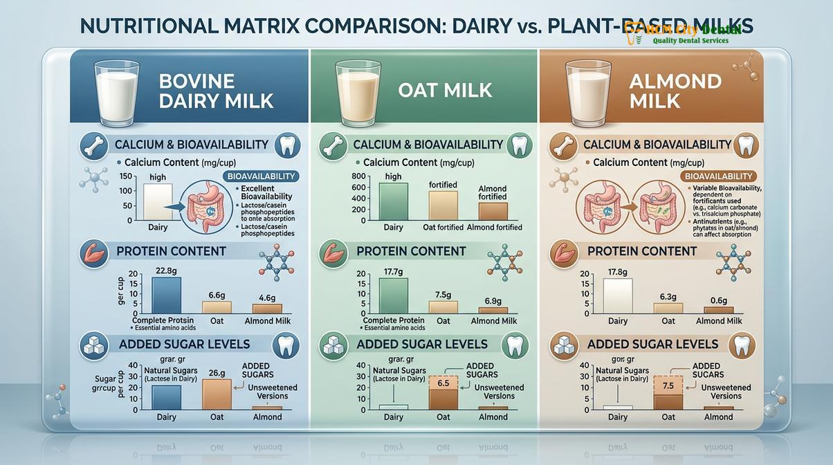 Visual description of is milk bad for your teeth