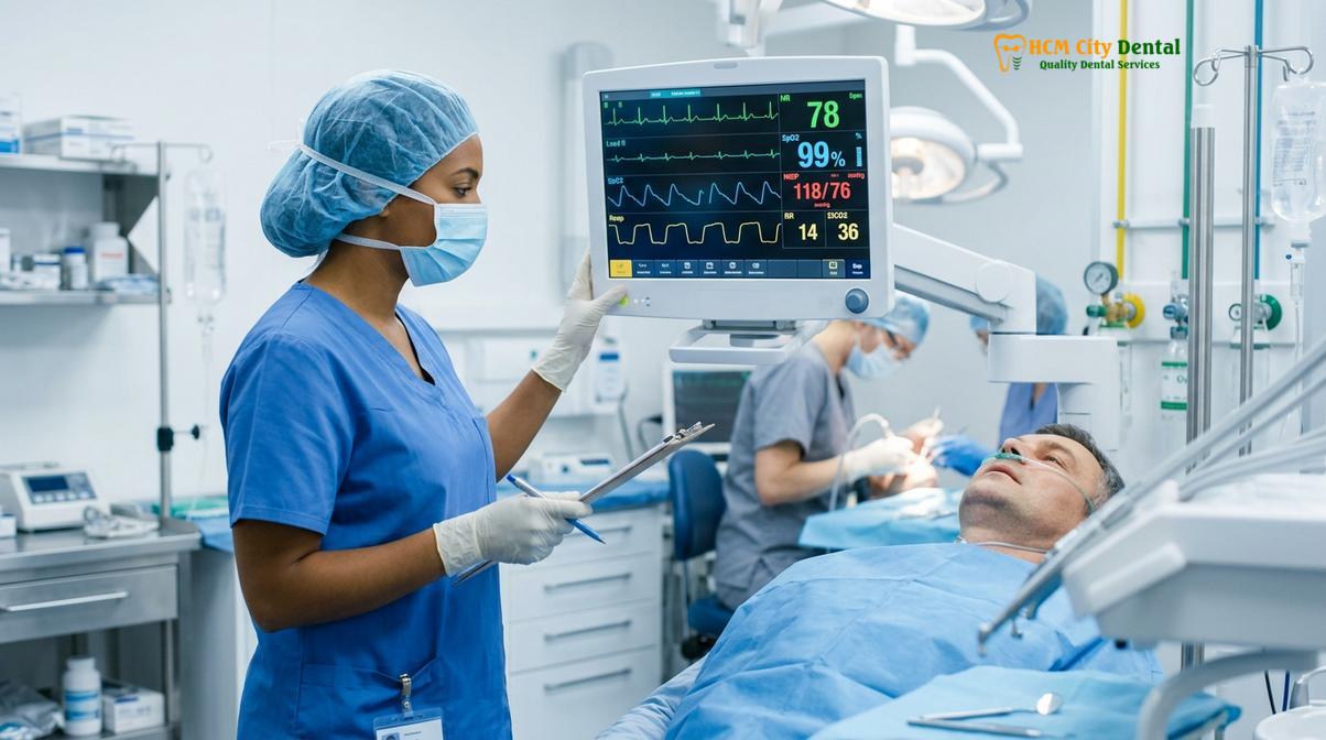 Visual description of IV sedation dentistry